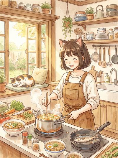 麻豆视频动漫-暖心厨房物语